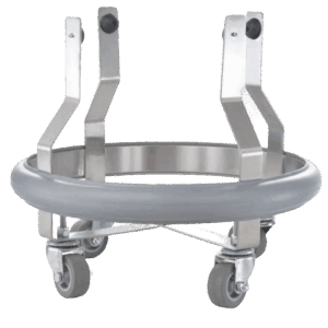 PORTA CUBETA DE PATADA RODABLE