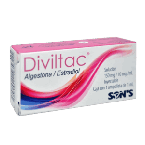 DIVILTAC (Algestona/Estradiol) 150-10 MG/1 ML. SOL. INY. C/1 AMP. SONS