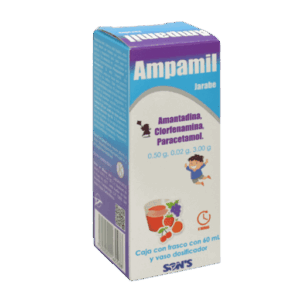 AMPAMIL JARABE (Amantadina/Clorfenamina/Paracetamol) 0.5-0.02-3.00 G/100 ML. FCO. 60 ML. SONS