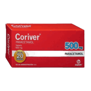 CORIVER (Paracetamol) 500 MG. C/20 TABS. MAVER
