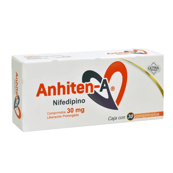 ANHITEN-A (Nifedipino) 30 MG. C/30 COMPS. L.P. ULTRA
