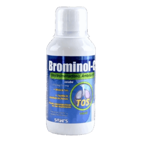 BROMINOL-C (Dextrometorfano/Ambroxol) JARABE INFANTIL 113-150 MG/100 ML. FCO. 120 ML. SONS