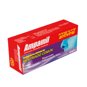 AMPAMIL ( Amantadina/Clorfenamina/Paracetamol) 3/50/300 MG. C/24 CAPS. SONS