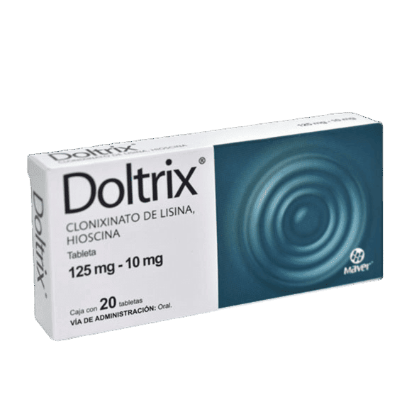 DOLTRIX (Butilhioscina ó Hioscina+Clonixinato de Lisina) 125/10 MG. C/20 TABS. MAVER