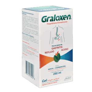 GRALOXEN GEL (Magaldrato/Dimeticona) 0.8-0.1 G/10 ML. FCO. 250 ML. MAVI