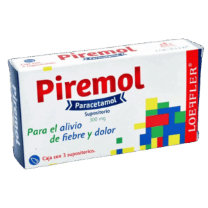 PIREMOL (Paracetamol) 300 MG. C/3 SUPOSITORIOS LOEFFLER
