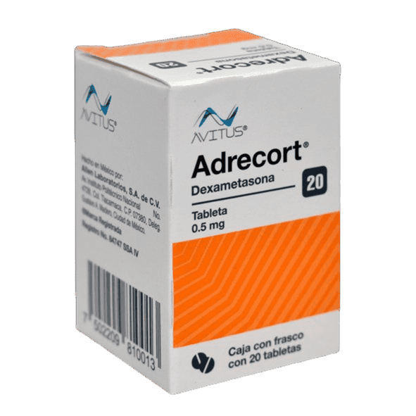 ADRECORT (Dexametasona) 0.5 MG. FCO. C/20 TABS. AVITUS