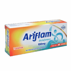 ARIFLAM (Diclofenaco Sódico) 100 MG. C/20 TABS. L.P. ULTRA