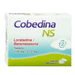 COBEDINA-NS (Loratadina/Betametasona) 12H 5.0/0.25 MG. C/10 TABS. COLLINS