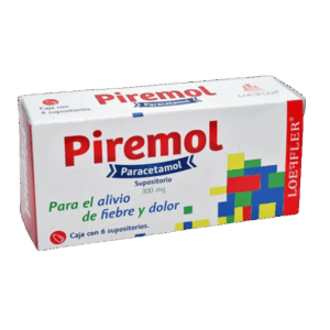 PIREMOL (Paracetamol) 300 MG. C/6 SUPOSITORIOS LOEFFLER