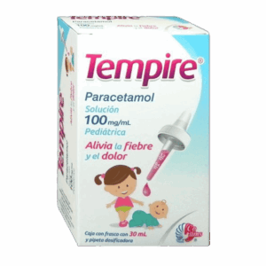 TEMPIRE SOL. (Paracetamol) 100 MG/1 ML. FCO. GOTERO 30 ML. COLLINS