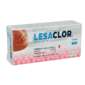 LESACLOR CREMA 5% (Aciclovir) TUBO C/5 G. MAVI