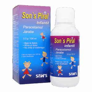 SONS PIRAL (paracetamol) JARABE INFANTIL 3.2 G/100 ML. FCO. 120 ML. SONS