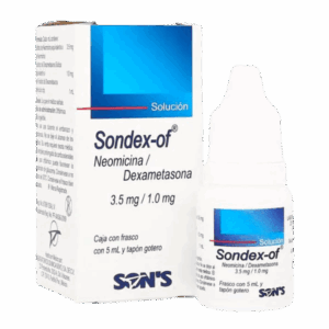 SONDEX-OF (Dexametasona/Neomicina) SOL. OFT FCO. 3.5-1.0 MG/1 ML. GOTERO 5 ML. SONS