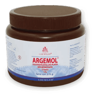 ARGEMOL (Sulfadiazina de Plata) CREMA 1% TARRO C/375 G. LOEFFLER