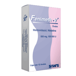 FENIMETH-V (Metronidazol/Nistatina) 500mg/100,000ui. C/12 ÓVULOS. SONS