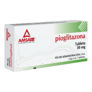 PIOGLITAZONA 30 MG. C/7 TABS. AMSA