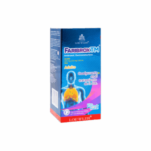 FARIBROX TM JBE. (Dextrometorfano/Ambroxol) ADULTO 225-225 MG/100 ML. FCO. 150 ML. LOEFFLER
