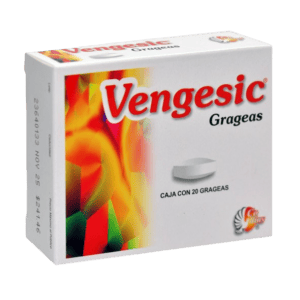 VENGESIC (Dexametasona/Fenilbutazona/Metocarbamol/Aluminio) 100/0.5/200/200 MG. C/20 GRAG. COLLINS