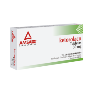 KETOROLACO 30 MG. C/6 TABS. SUBLINGUAL AMSA