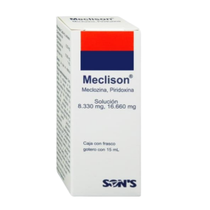 MECLISON (Meclizina/Piridoxina) SOL. FCO. 8.330-16.660 MG/1 ML. GOTERO 15 ML. SONS