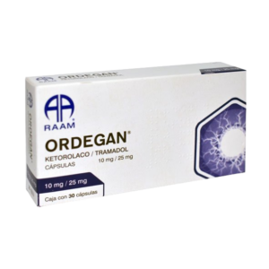 ORDEGAN (Ketorolaco/Tramadol) 10/25 MG. C/30 CAPS. RAAM