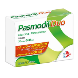 PASMODIL DUO (Butilhioscina/Paracetamol) 10/500 MG. C/24 TABS. COLLINS