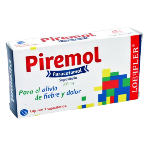 PIREMOL (Paracetamol) 300 MG. C/3 SUPOSITORIOS LOEFFLER