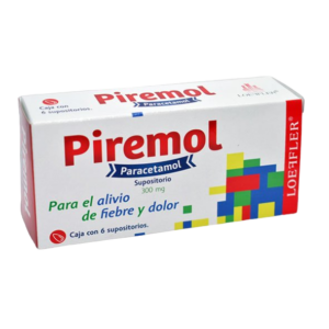 PIREMOL (Paracetamol) 300 MG. C/6 SUPOSITORIOS LOEFFLER