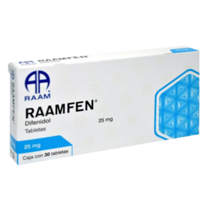 RAAMFEN (Difenidol) 25 MG. C/30 TABS. RAAM