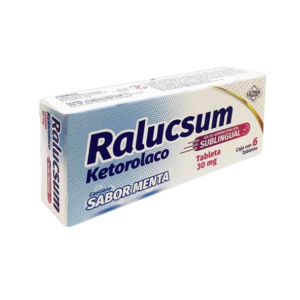 RALUCSUM (Ketorolaco) 30 MG. C/6 TABS. SUBLINGUAL ULTRA