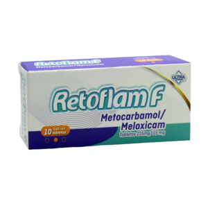 RETOFLAM-F (Meloxicam/Metocarbamol) 215/15 MG. C/10 TABS. ULTRA