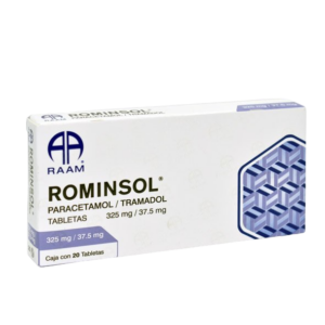 ROMINSOL (Tramadol/Paracetamol) 37.5/325 MG. C/20 TABS. RAAM