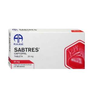 SABTRES (Captopril) 25 MG. C/30 TABS. RAAM