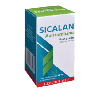 SICALAN SUSP. (Azitromicina) 4 G/100 ML. FCO. 30 ML. LOEFFLER