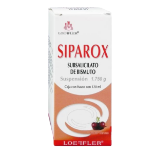 SIPAROX SUSP. (Subsalicilato de Bismuto) SABOR CEREZA 1.750 G/100 ML. FCO. 120 ML. LOEFFLER