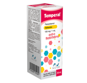 TEMPERAL SOL. PEDTCA. (Paracetamol) 100 MG/1 ML. FCO. GOTERO 20 ML. AVITUS