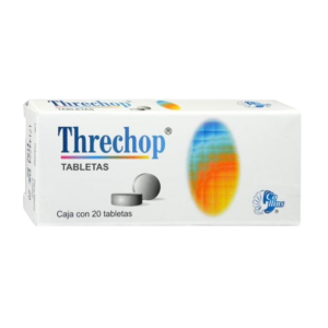 THRECHOP ( Furazolidona/Diyodohidroxiquinoleina/Homatropina/Carbon Activado)50/200/2/200 MG. C/20 TABS. COLLINS