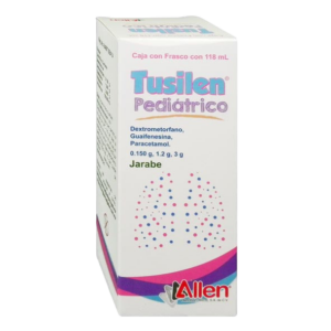 TUSILEN PEDTCO JARABE (Dextrometorfano/Guaifenesina/Paracetamol) 0.150-1.2-3.0 G/100 G. FCO. 118 ML. AVITUS