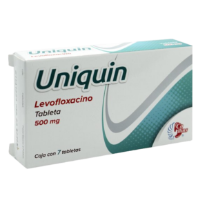 UNIQUIN (Levofloxacino) 500 MG. C/7 TABS. COLLINS