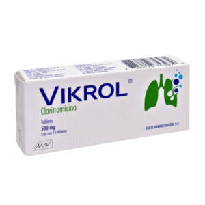 VIKROL (Claritromicina) 500 MG. C/10 TABS. MAVI