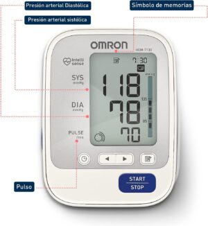 MEDIDOR DE PRESIÓN ARTERIAL (baumanometro) DE BRAZO HEM-7130. OMRON - Image 4