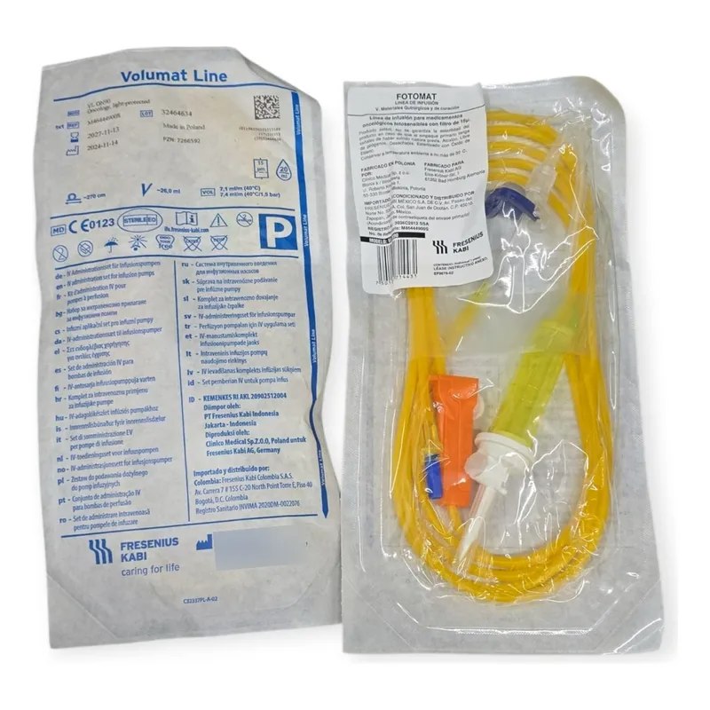 LINEA DE INFUSION FOTOSENSIBLE CON FILTRO. MOD. VL ON90. FRESENIUS
