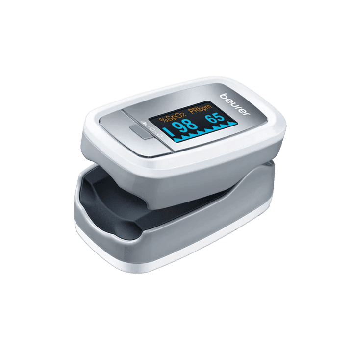 OXIMETRO DE PULSO FRECUENCIA CARDIACA Y OXÍGENO ARTERIAL ADULTO. BEURER