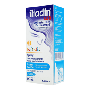 ILLIADIN LUB SOLUCIÓN NASAL (oximetazolina) 0.025% INFANTIL FCO. ATOMIZADOR 20M. MERCK