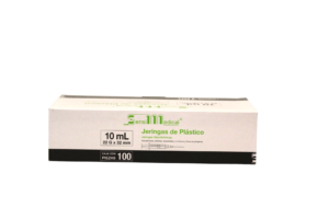 JERINGA 10 ML. 22GX32MM NEGRA C/100 PZAS. SENSIMEDICAL