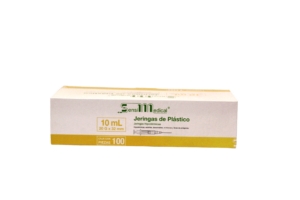 JERINGA 10 ML. 20GX32MM AMARILLA C/100 PZAS. SENSIMEDICAL