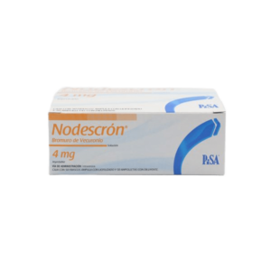 NODESCRON (bromuro de vecuronio) 4MG /1ML SOL. INY. CON DILUYENTE AGUA INY. C/50 AMP. PISA