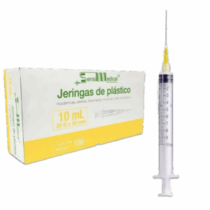 JERINGA 10 ML. 20GX32MM AMARILLA C/100 PZAS. SENSIMEDICAL