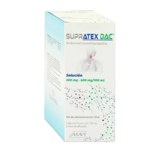 SUPRATEX DAC (Ambroxol+Levodropropizina)  300-600 MG/100 ML. SOL. FCO. 120 ML. MAVI